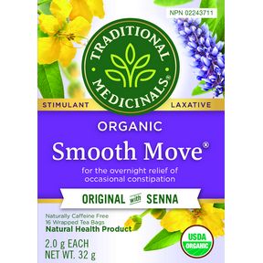 TRADITIONAL MEDICINALS SMOOTH MOVE ORIGINAL WITH SENNA 16 BAGS