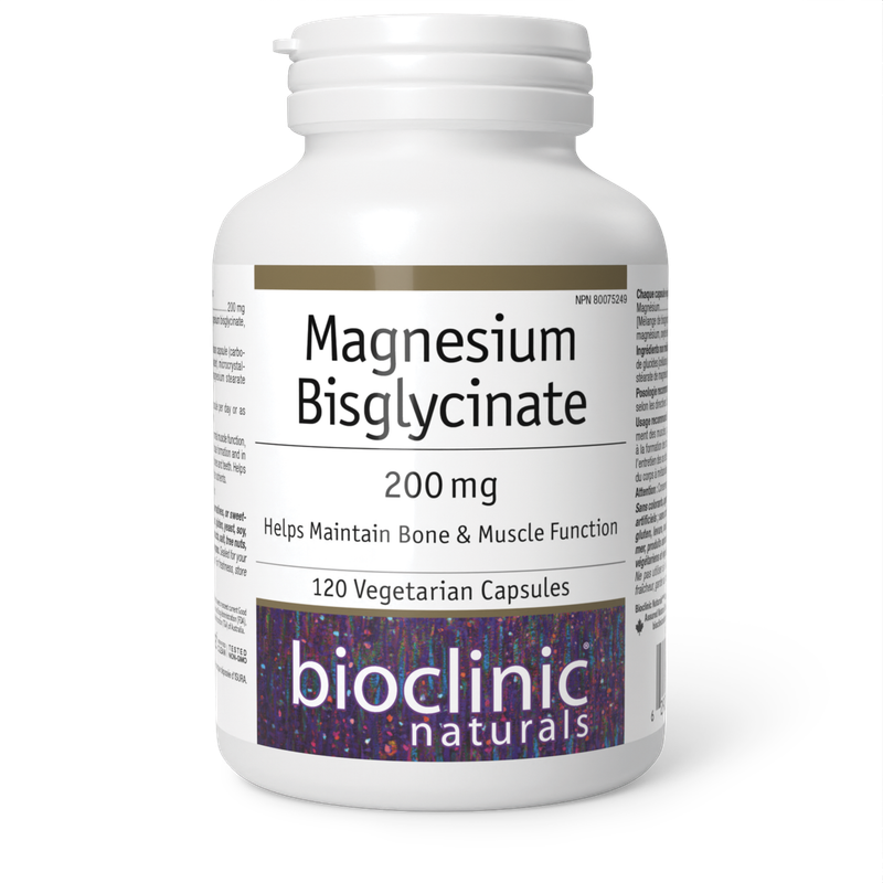 BIO CLINIC MAGNESIUM BISGLYCINATE 200MG 120VCAP