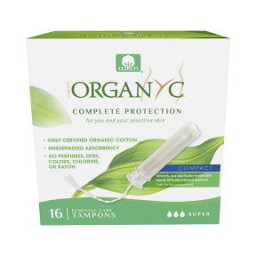 ORGANYC COMPACT TAMPONS - SUPER 16 CT