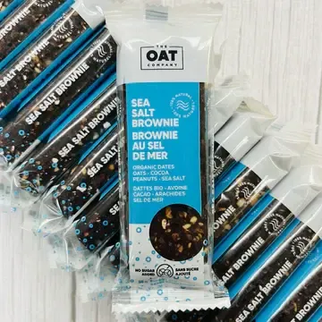 THE OAT COMPANY SEA SALT BROWNIE ENERGY BAR 55G