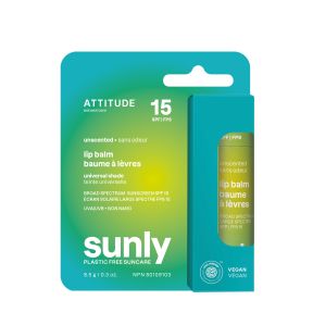 ATTITUDE SUNLY SPF 15 TINTED LIP BALM UNSCENTED 8.5G