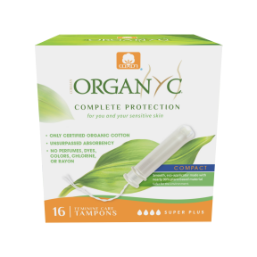 ORGANYC COMPACT TAMPONS - SUPER PLUS 16 CT