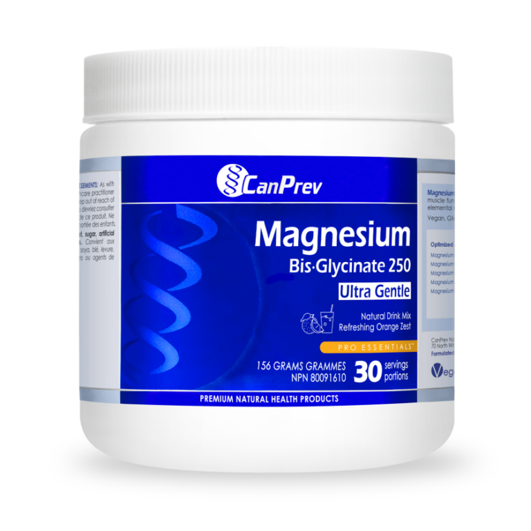 CANPREV MAGNESIUM BIS-GLYCINATE DRINK MIX - ORANGE ZEST 30 SERVINGS, 156g