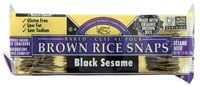 ED&amp;SONS BLACK SESAME BROWN RICE SNAPS 100G