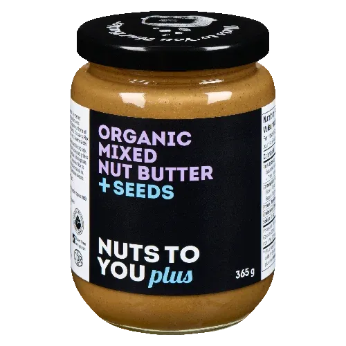 NUTS TO YOU ORGANIC MIXED NUT BUTTER + SEEDS 365G