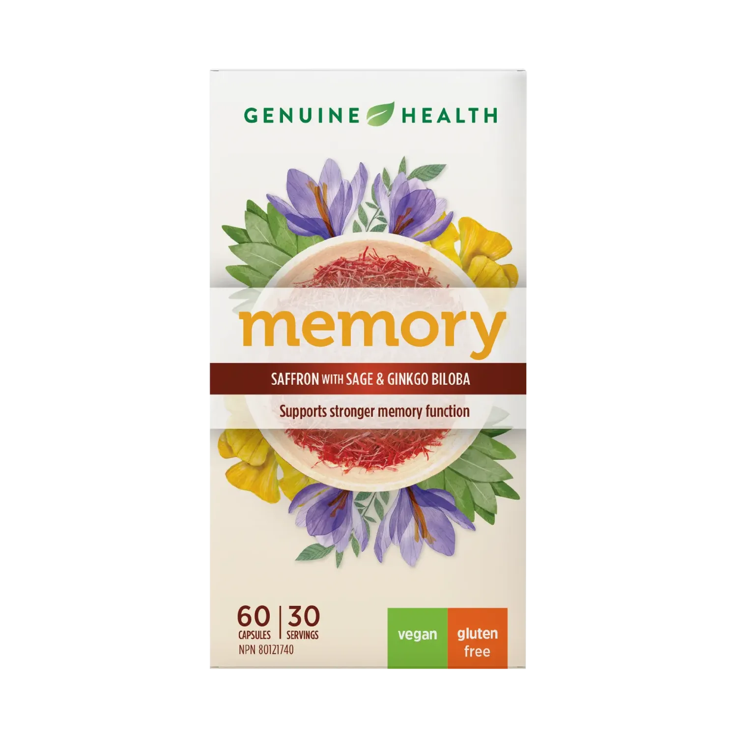 GENUINE HEALTH SAFFRON MEMORY 60 CAPS