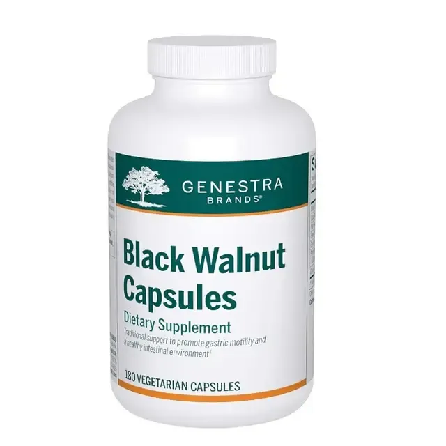 GENESTRA BLACK WALNUT CAPSULES 180 VEGICAPS