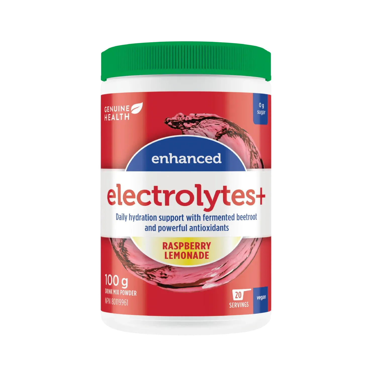 GENUINE HEALTH ENHANCED HYDRATION RASP LEMONADE 100G