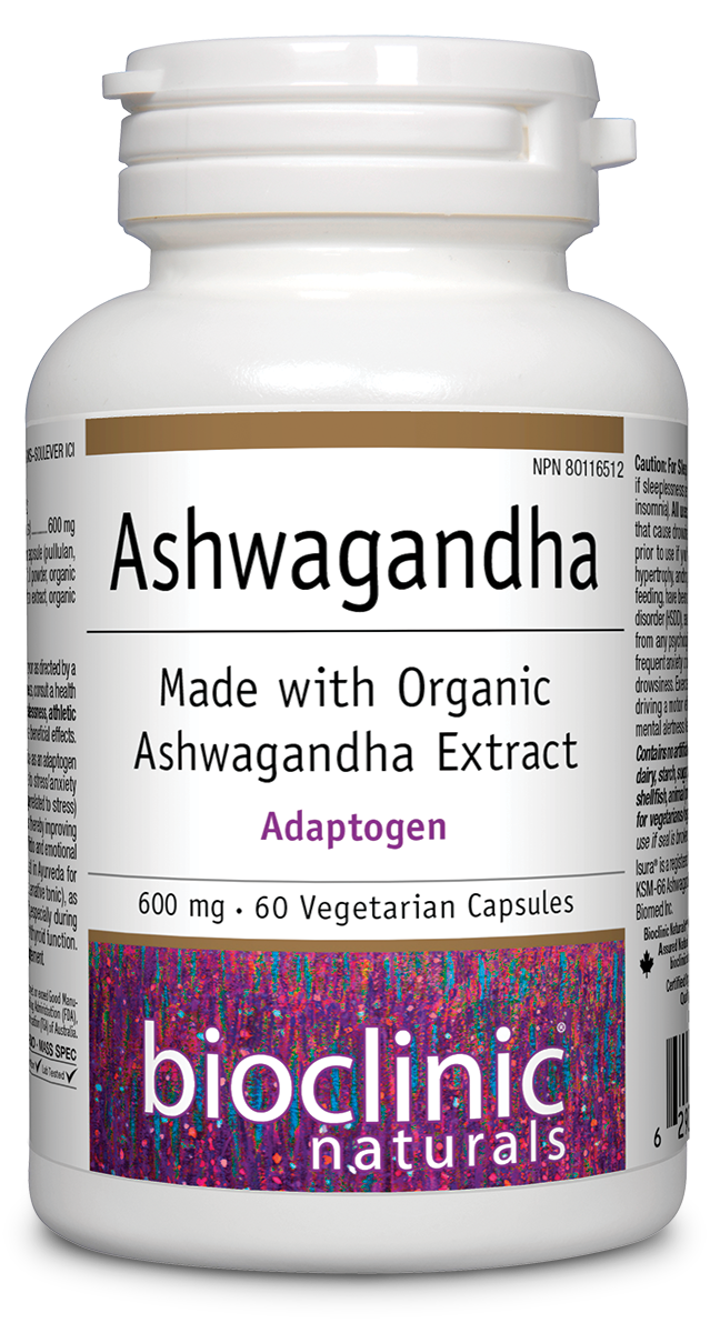 BIO CLINIC ASHWAGANDHA 600MG 60 VEGICAPS