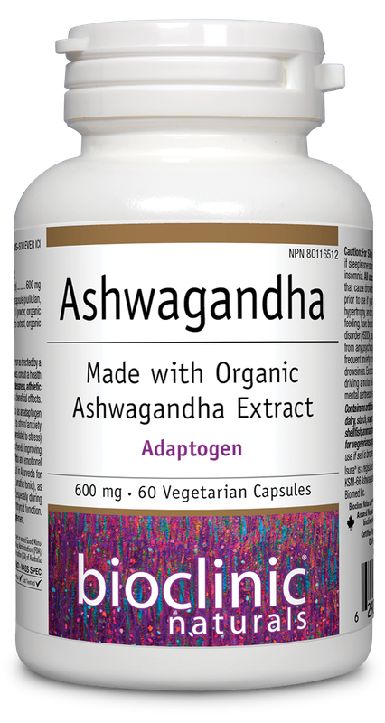 BIO CLINIC ASHWAGANDHA 600MG 60 VEGICAPS