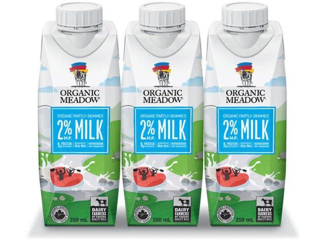 ORGANIC MEADOW 2% MILK (3 PACK) 250ML