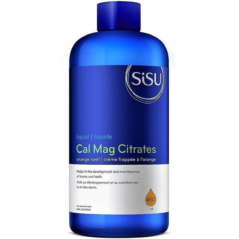 SISU CALCIUM &amp; MAGNESIUM CITRATES 450ML ORANGE SWIRL