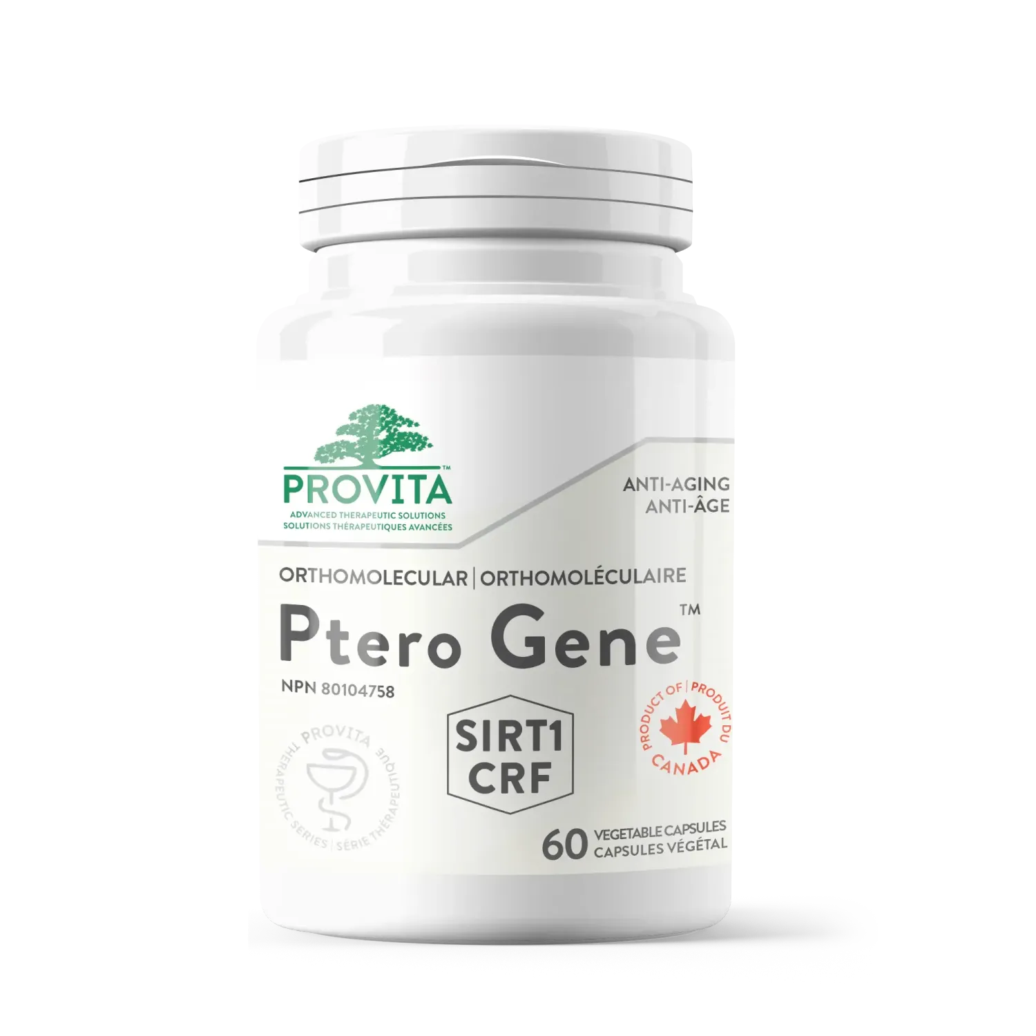PROVITA PTERO GENE (Pterostilbene Complex)60 VEG CAPS