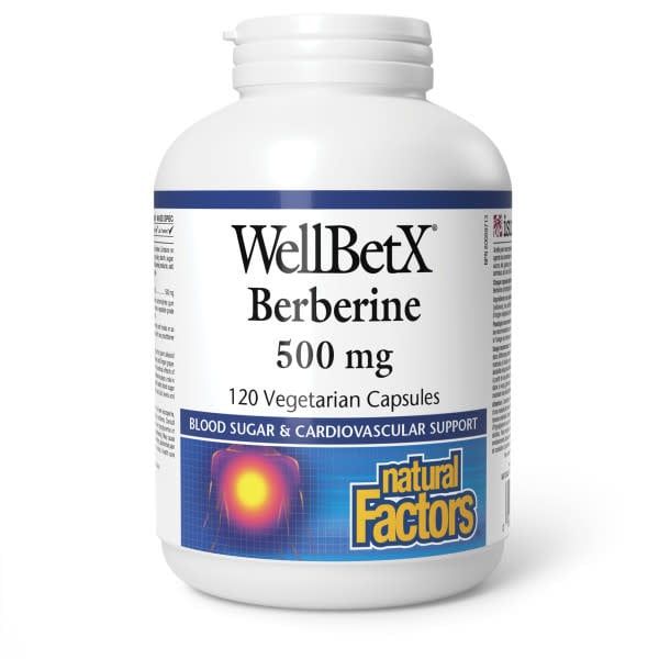 NATURAL FACTORS WELLBETX BERBERINE 500MG 120 VEGCAP