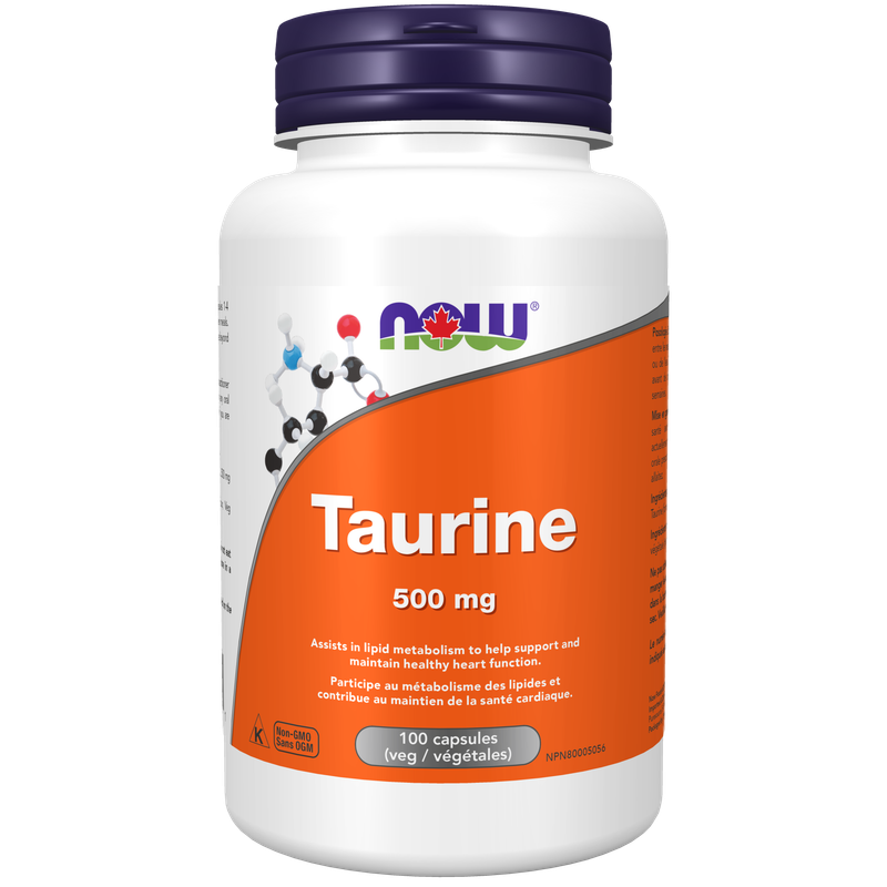 NOW TAURINE 500MG 100 CAPS