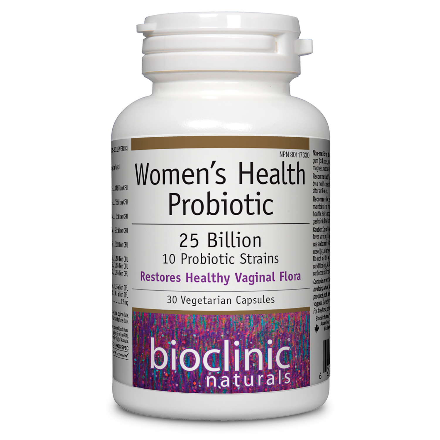 BIO CLINIC WOMEN'S HEALTH PROBIOTIC 25 BILLION 30 VEGCAPS
