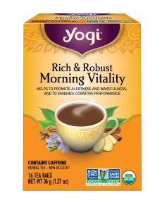 YOGITEA RICH &amp; ROBUST MORNING VITALITY TEA (16BAGS)