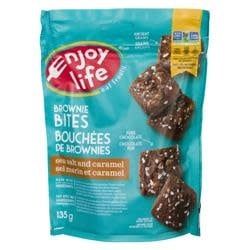 ENJOY LIFE BROWNIE BITES - SEA SALT &amp; CARAMEL  135G