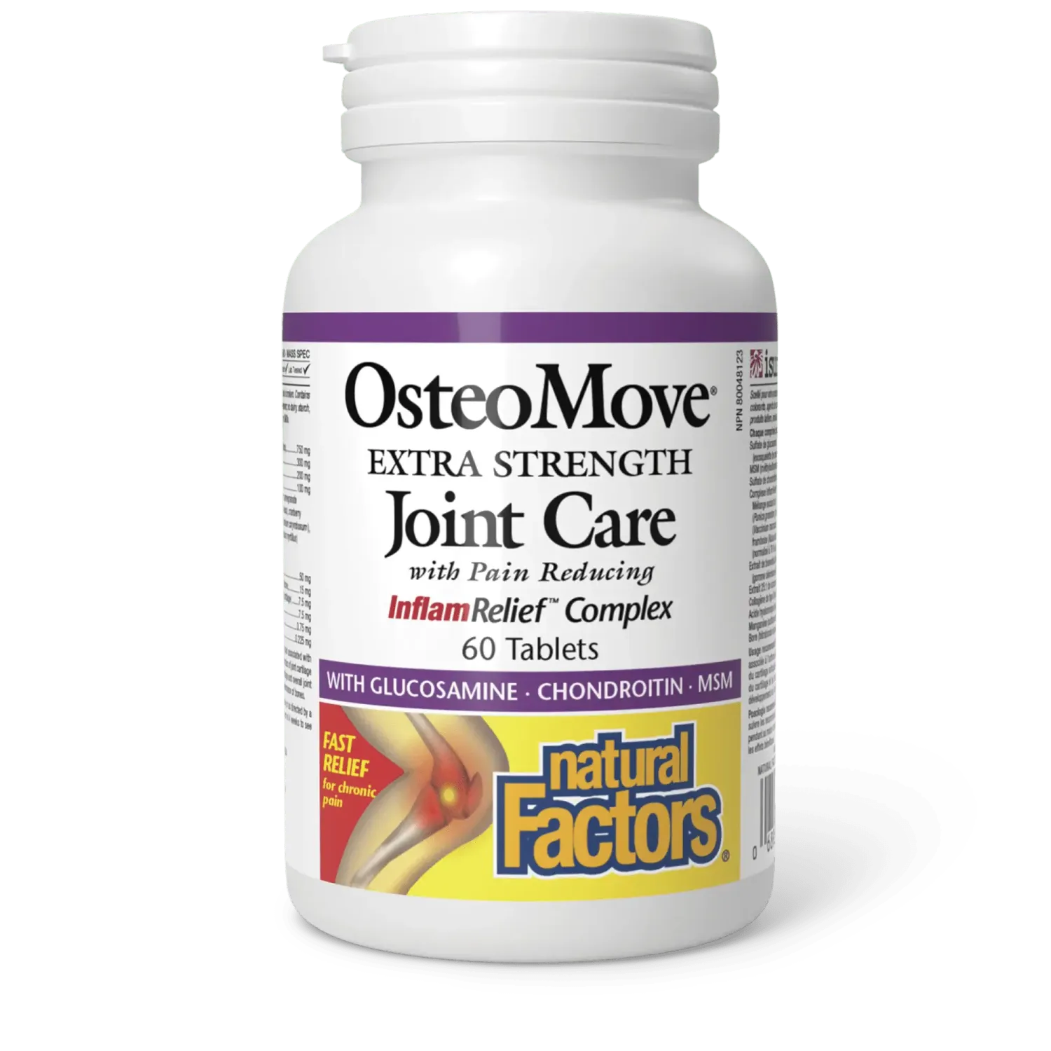 NATURAL FACTORS OSTEO MOVE EXTRA STRENGTH JOINT CARE 60 TABS