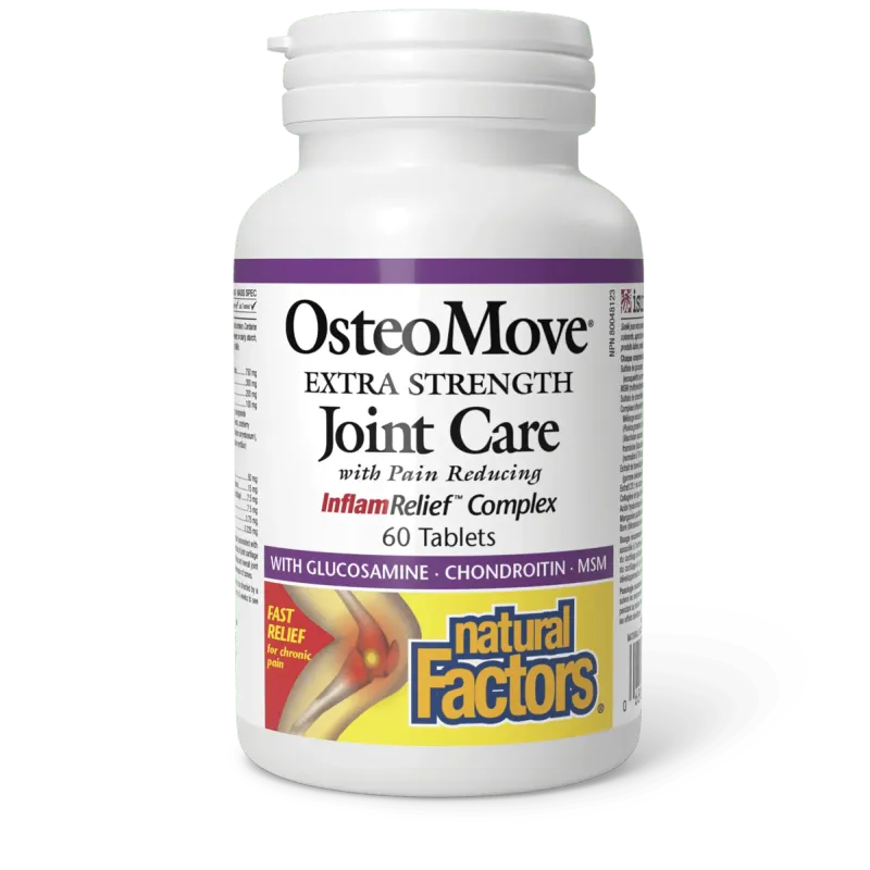 NATURAL FACTORS OSTEO MOVE EXTRA STRENGTH JOINT CARE 60 TABS