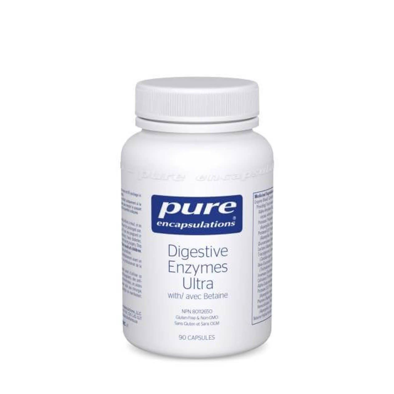 PURE ENCAPSULATIONS DIGESTIVE ENZYMES ULTRA WITH BETAINE 90 CAPS