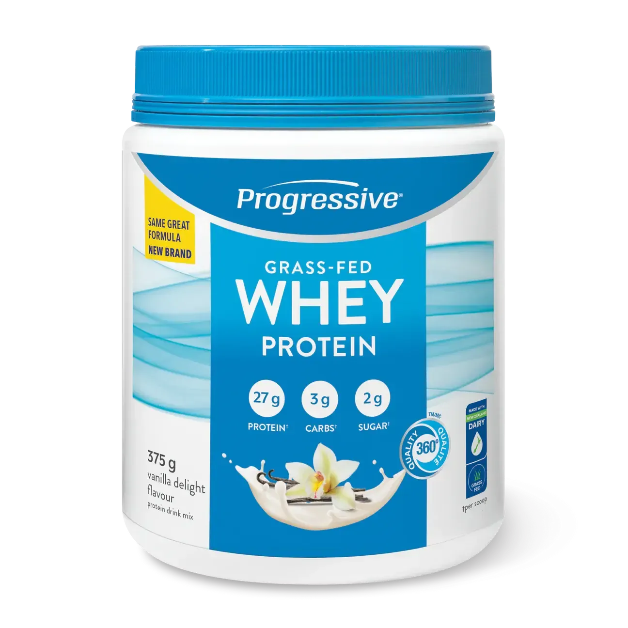PROGRESSIVE GRASS FED WHEY PROTEIN VANILLA 375G