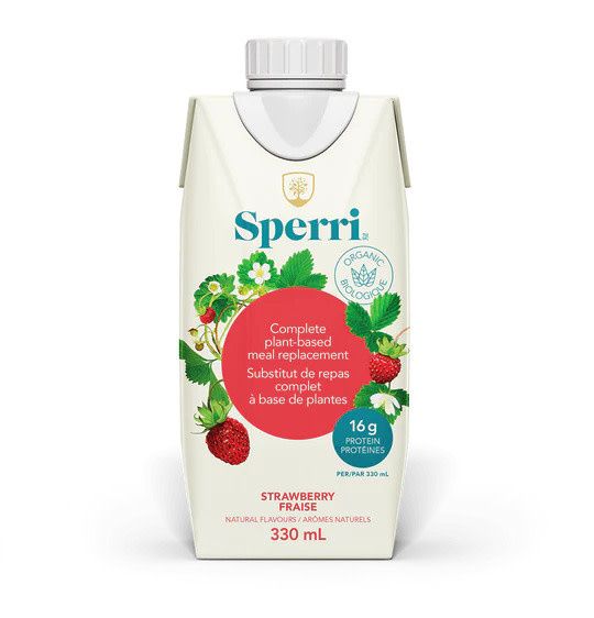SPERRI STRAWBERRY ORGANIC MEAL REPLACEMENT 330ML