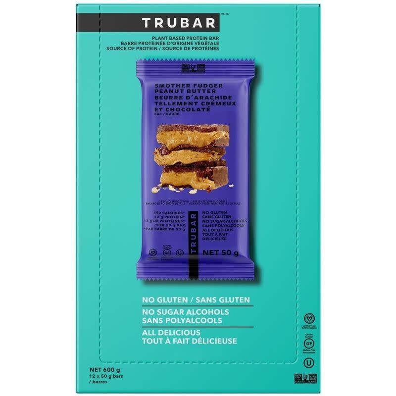 TRUBAR SMOTHER FUDGER PEANUT BUTTER BAR 50G