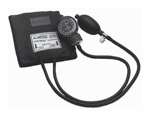 ALMEDIC ANEROID BLOOD PRESSURE UNIT BLACK NYLON CUFF, CHILD (14-2600)