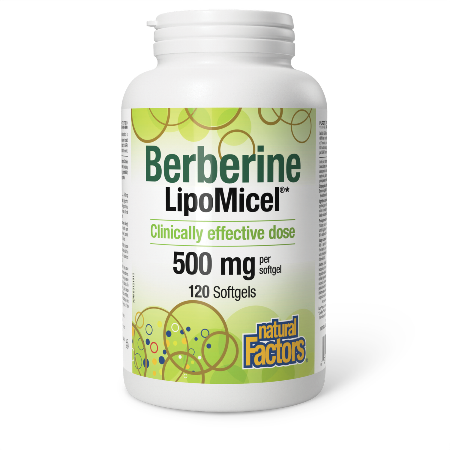 NATURAL FACTORS LIPOMICEL BERBERINE 120 SOFTGELS