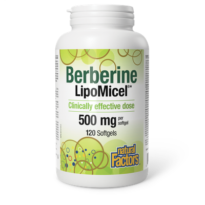 NATURAL FACTORS LIPOMICEL BERBERINE 120 SOFTGELS