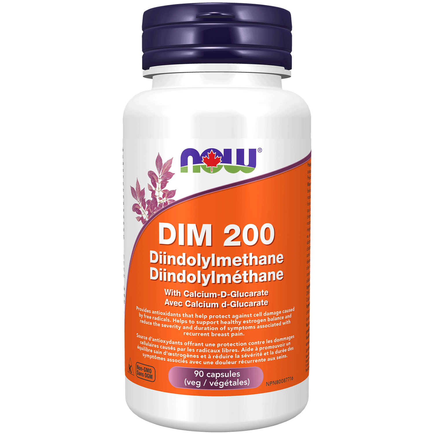 NOW DIM 200MG WITH CALCIUM D GLUCARATE 90 VCAPS