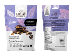 GALERIE NO SUGAR DARK CHOCOLATE ALMOND BARK 120G