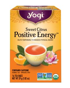 YOGITEA SWEET CITRUS POSITIVE ENERGY TEA (16 BAGS)