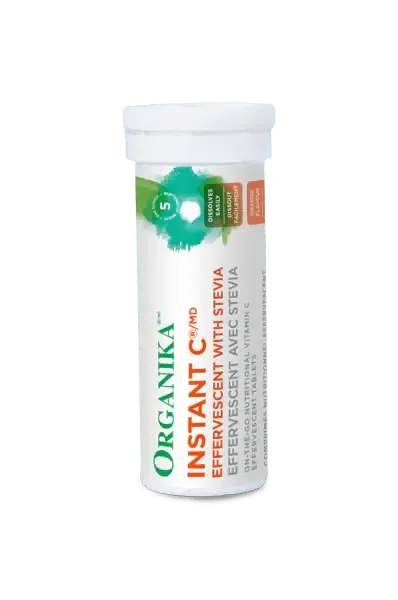 ORGANIKA INSTANT C EFFERVESCENT ORANGE TUBE