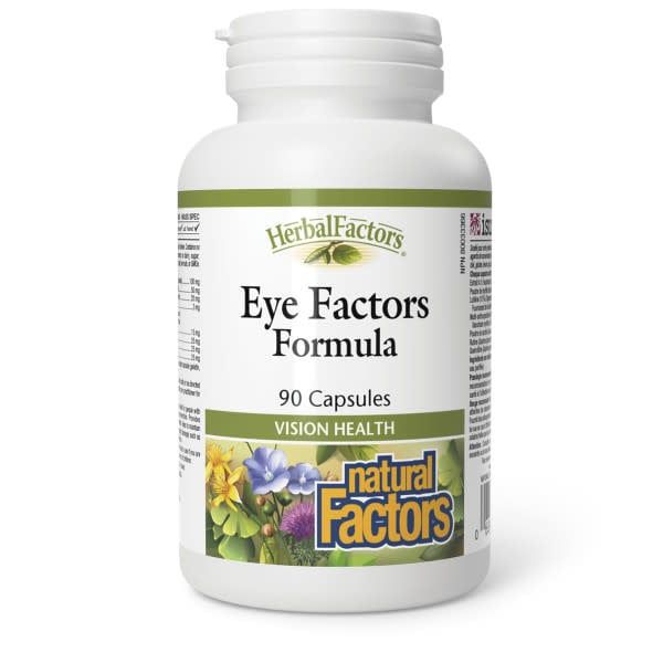 NATURAL FACTORS EYE FACTORS FORMULA HERBAL FACTORS 90 CAPS