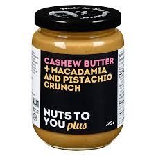 NUTS TO YOU CASHEW + MACADAMIA &amp; PISTACHIO CRUNCH 365G