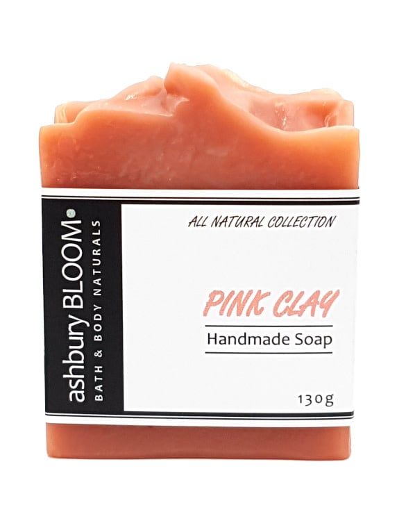 ASHBURY BLOOM SOAP PINK CLAY HANDMADE 130G