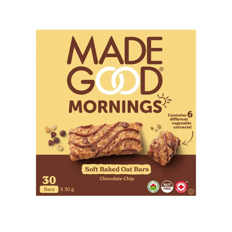 MADE GOOD SOFT BAKED MORNING OAT BARS - CHOCOLAT CHIP  (5BARS/30g)