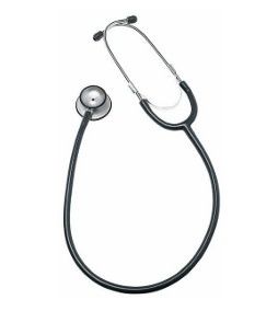 ALMEDIC DOUBLE HEAD STETHOSCOPE WITH ALUMINUM CHESTPIECE - BLACK (GERMANY) (10-2010)