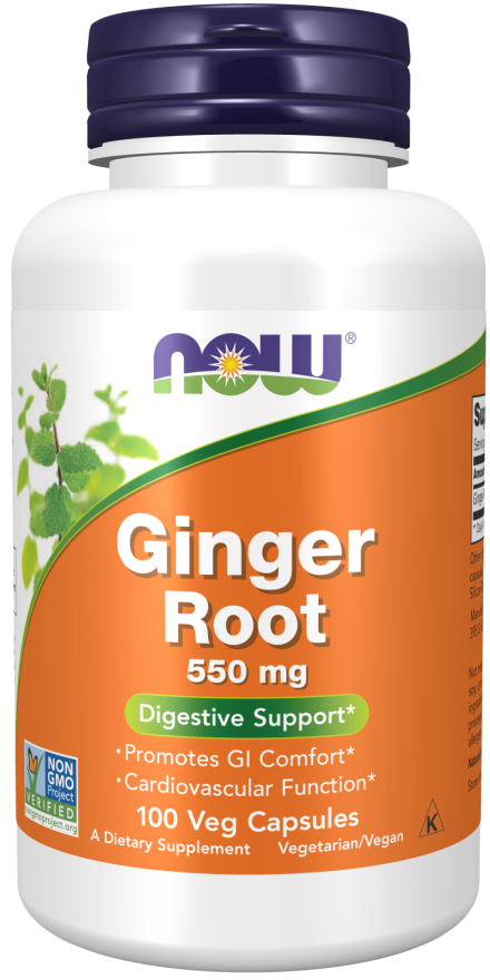 NOW GINGER ROOT 550MG 100 VCAPS