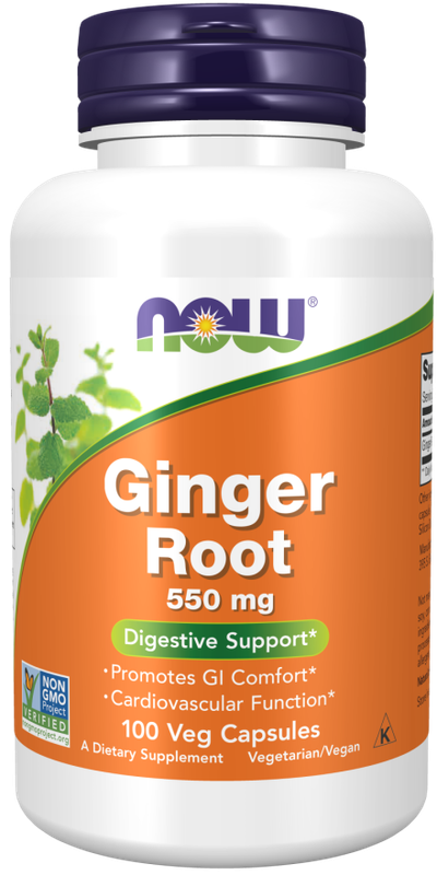 NOW GINGER ROOT 550MG 100 VCAPS