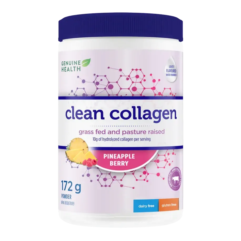 GENUINE HEALTH GRASS-FED CLEAN COLLAGEN PINEAPPLE BERRY (BOVINE) 172G