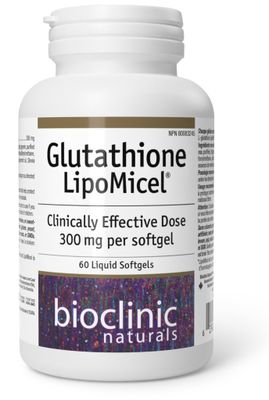 BIO CLINIC GLUTATHIONE LIPOMICEL 300MG 60 SOFTGELS