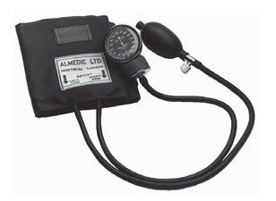 ALMEDIC ANEROID BLOOD PRESSURE UNIT BLUE NYLON CUFF CHILD (14-2230)