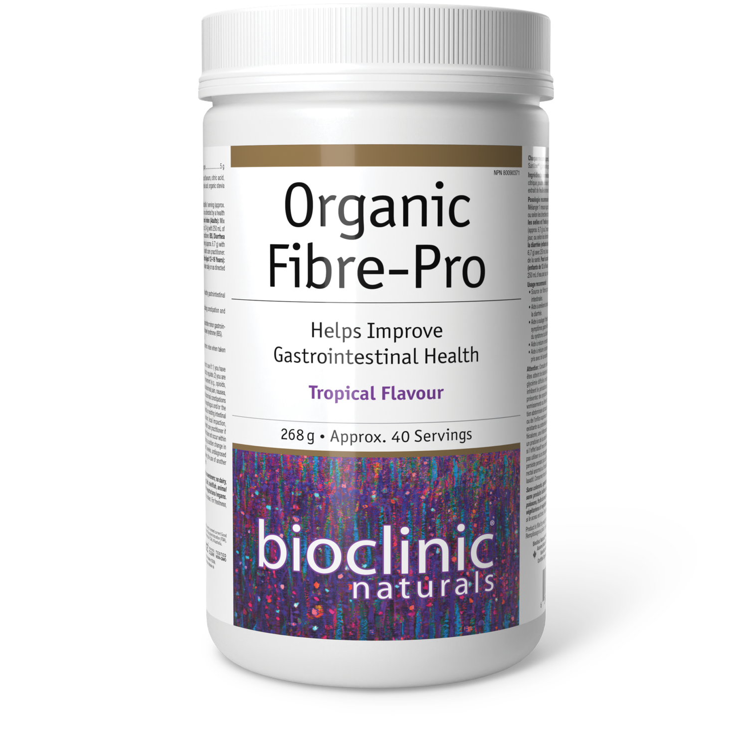 BIO CLINIC ORGANIC FIBRE PRO - TROPICAL FLAVOUR 268G