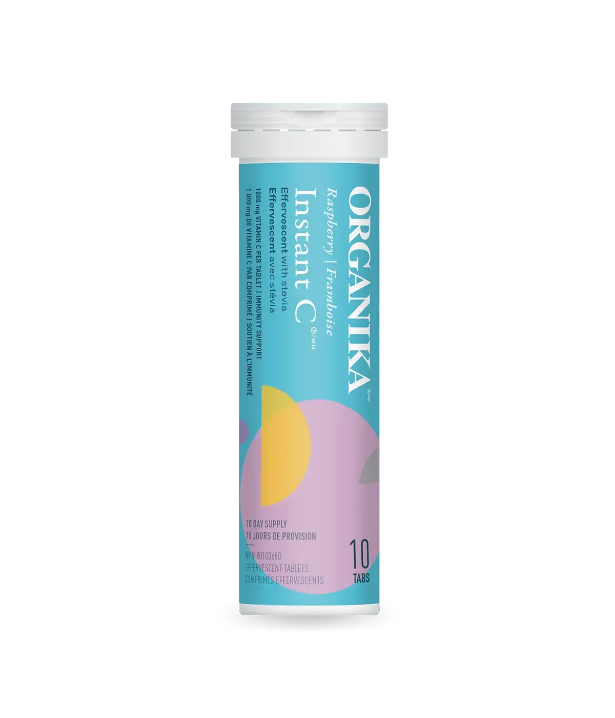 ORGANIKA INSTANT C EFFERVESCENT RASPBERRY TUBE