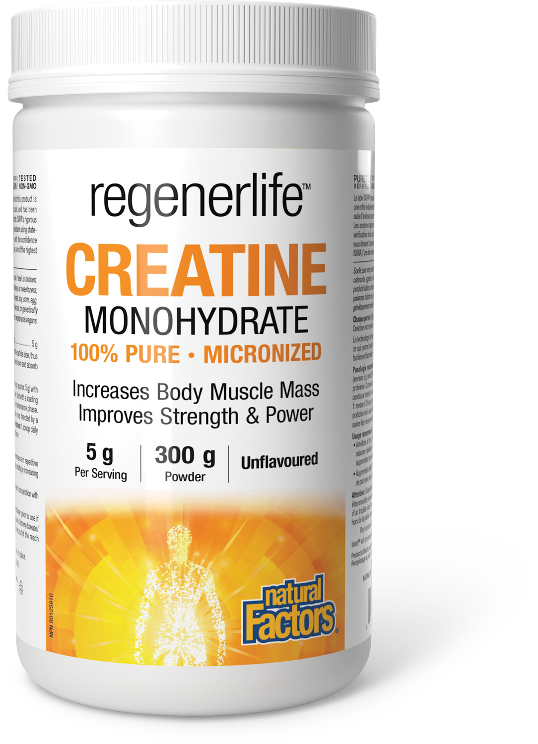 NATURAL FACTORS REGENERLIFE CREATINE (MONOHYDRATE) 300G