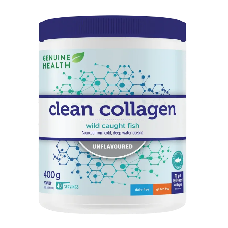 GENUINE HEALTH MARINE CLEAN COLLAGEN UNFLAVOURED (40 SERVINGS) 400G