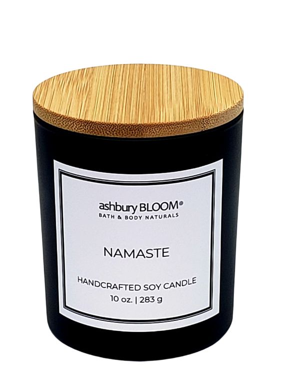 ASHBURY BLOOM SOY WAX CANDLES NAMASTE 10oz